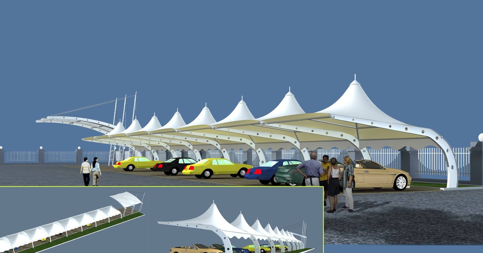 景观张拉膜结构为什么云云的受接待？？？？